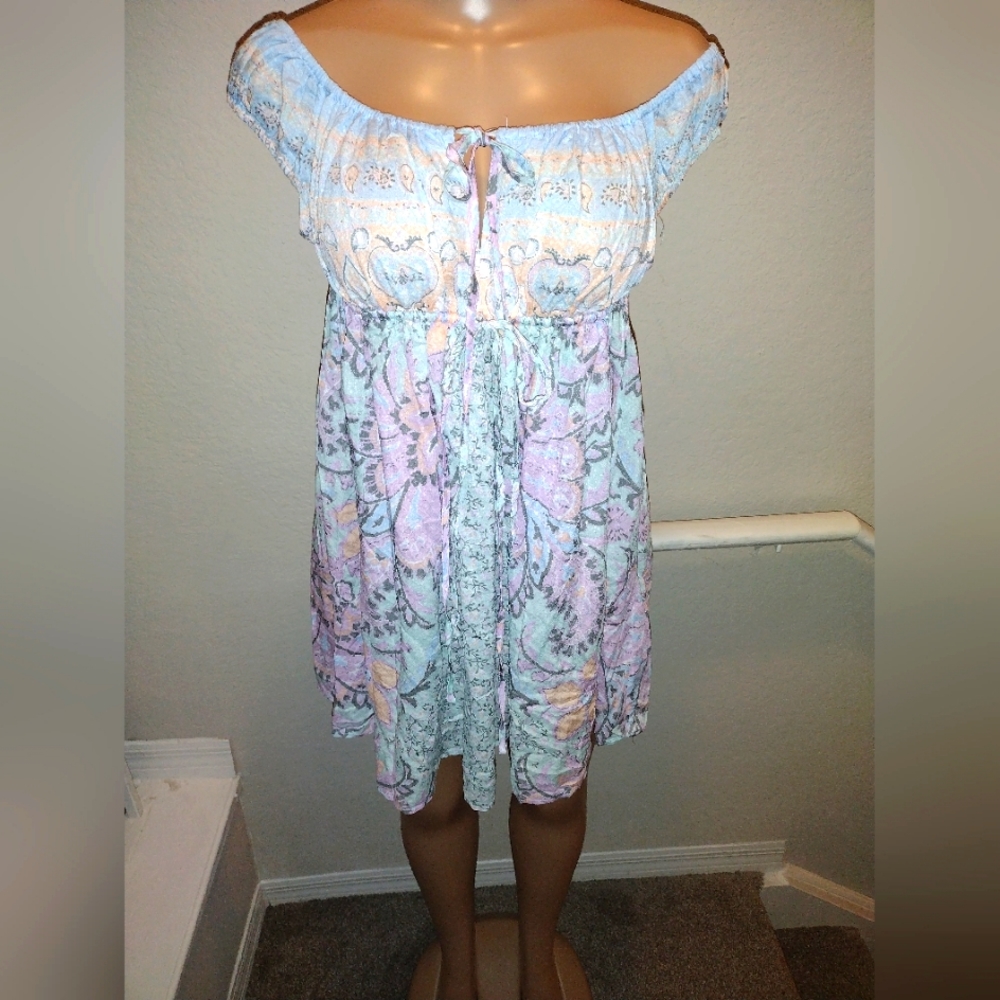 Free People Pastel color shirt dress